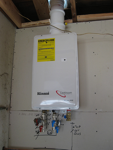 Tankless water heater installation in Santa Cruz